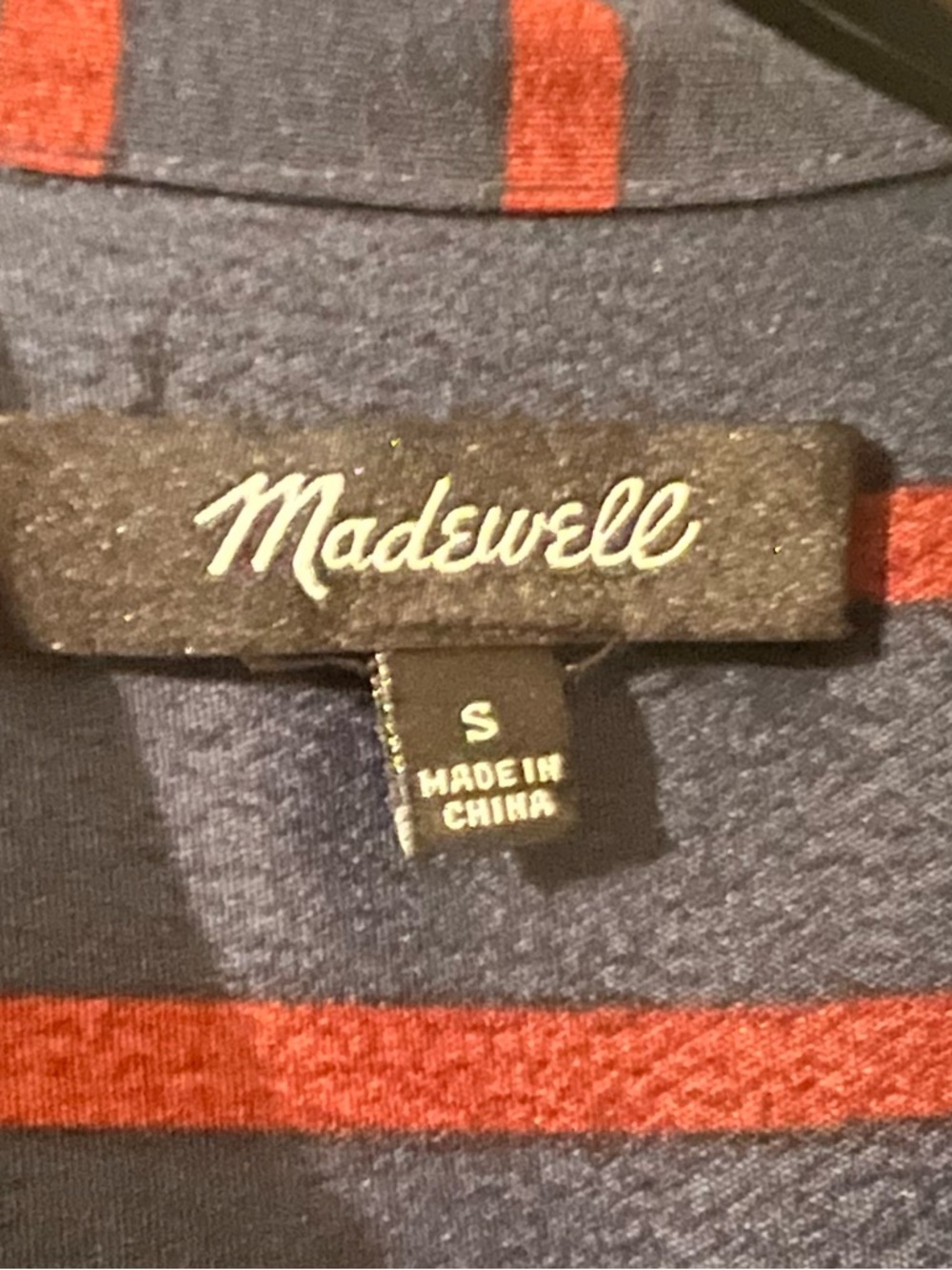 Madewell Central Shirt in Navy Blue Size S - Picture 4 of 7